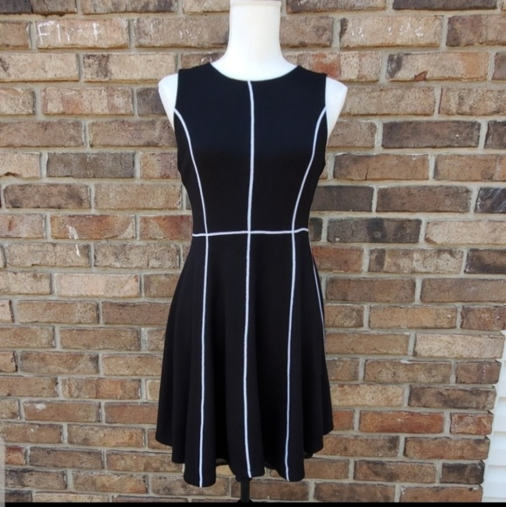 Catherine Malandrino Sleeveless A-Line Midi Dress